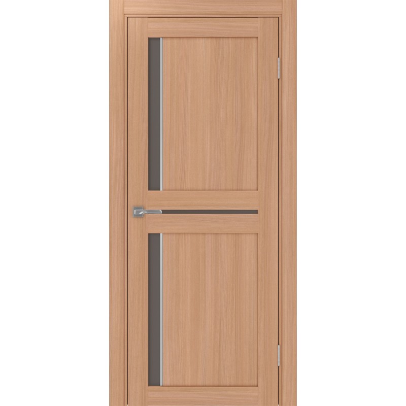 Межкомнатная дверь Турин 523.221 АПС молдинг SC, цвет ясень тёмный, заполнение Бронза матовое, размер 200*80 см.