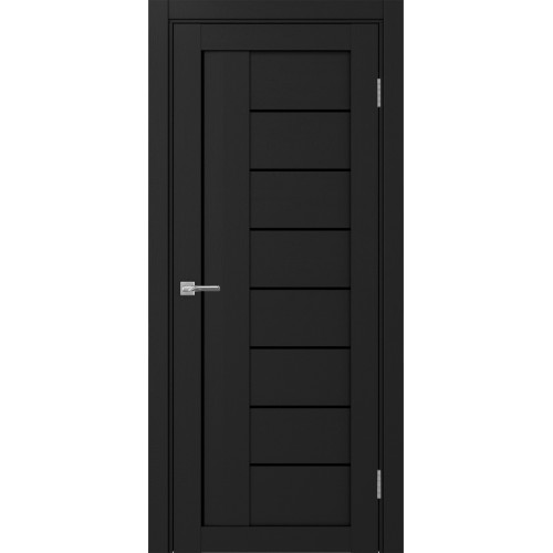 Турин 524.21, цвет Антрацит стекло LACчерный, размер 80*200 см.