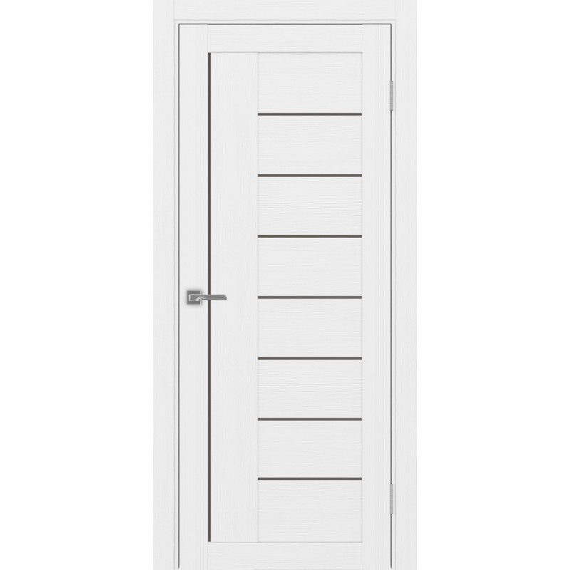 Межкомнатная дверь Турин 524.21, цвет белый лёд, заполнение Бронза матовое, размер 200*80 см.