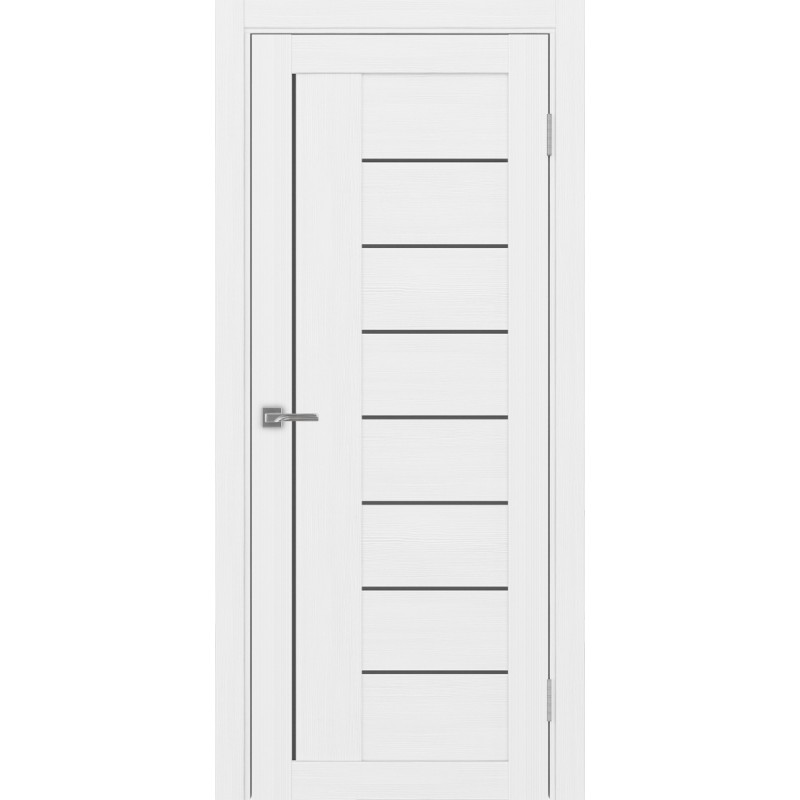 Межкомнатная дверь Турин 524.21, цвет белый лёд, заполнение Графит матовое, размер 200*80 см.