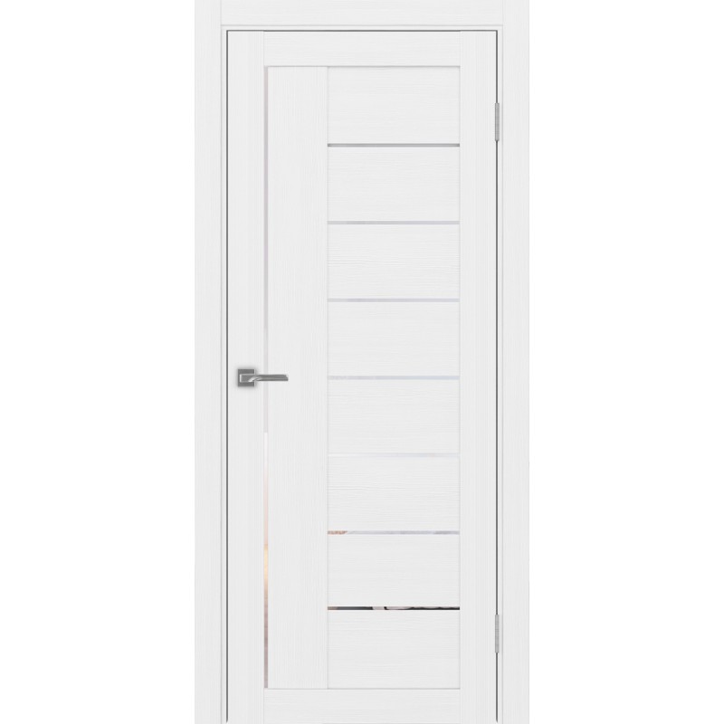 Межкомнатная дверь Турин 524.21, цвет белый лёд, заполнение Прозрачное, размер 200*80 см.