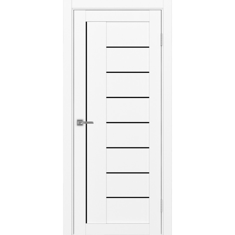 Межкомнатная дверь Турин 524.21, цвет белый снежный, заполнение LACчерный, размер 200*80 см.