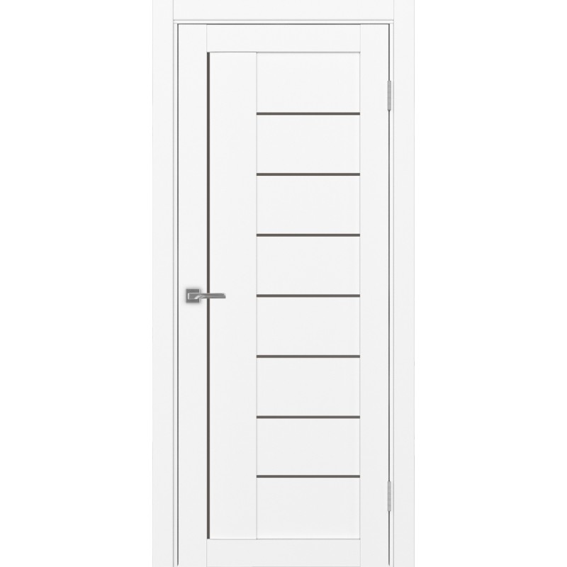 Межкомнатная дверь Турин 524.21, цвет белый снежный, заполнение Бронза матовое, размер 200*80 см.