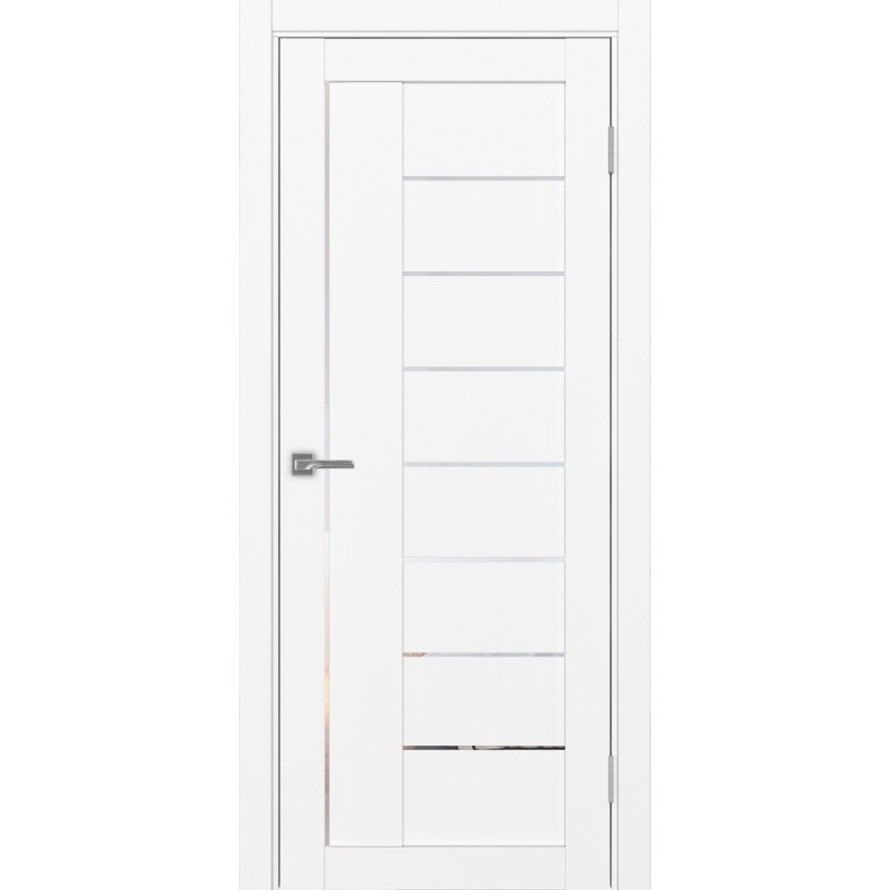 Межкомнатная дверь Турин 524.21, цвет белый снежный, заполнение Прозрачное, размер 200*80 см.