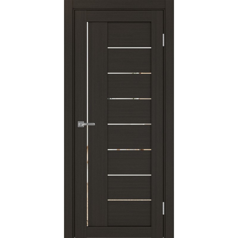 Межкомнатная дверь Турин 524.21, цвет венге FL, заполнение Зеркало, размер 200*80 см.