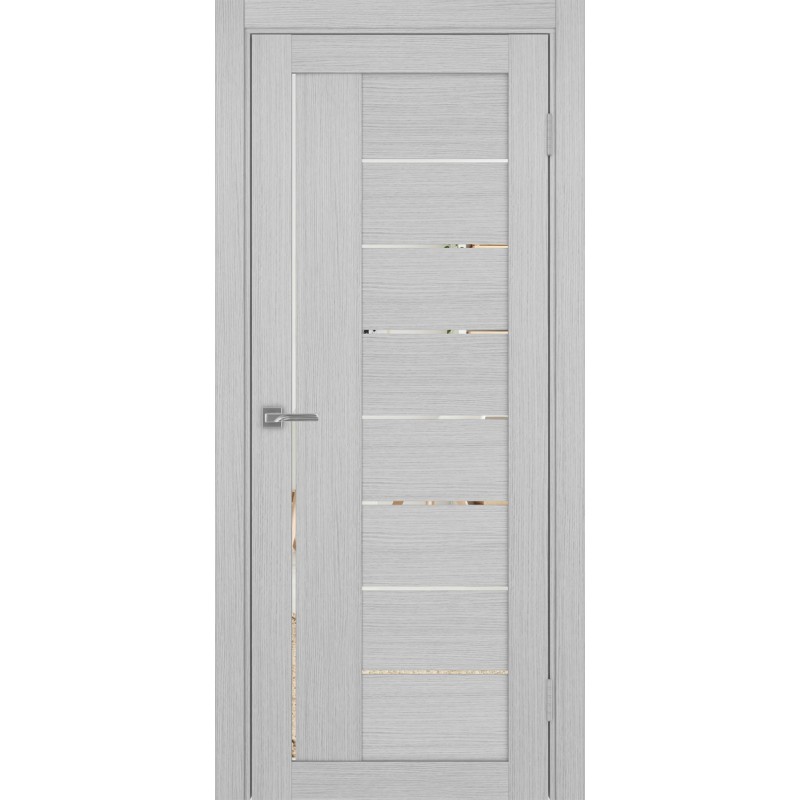 Межкомнатная дверь Турин 524.21, цвет дуб серый FL, заполнение Зеркало, размер 200*80 см.