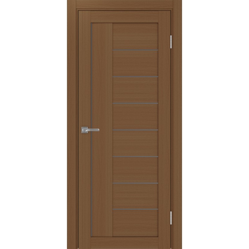 Межкомнатная дверь Турин 524.21, цвет орех NL, заполнение Бронза матовое, размер 200*80 см.