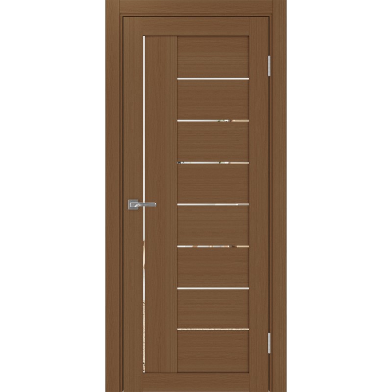 Межкомнатная дверь Турин 524.21, цвет орех NL, заполнение Зеркало, размер 200*80 см.