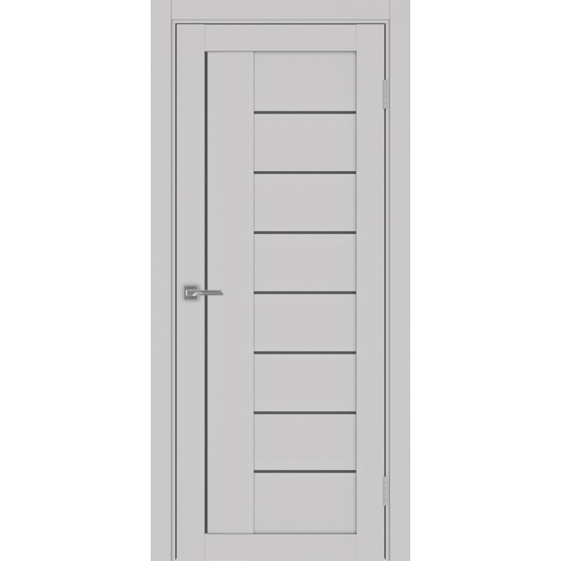 Межкомнатная дверь Турин 524.21, цвет пепельный, заполнение Графит матовое, размер 200*80 см.