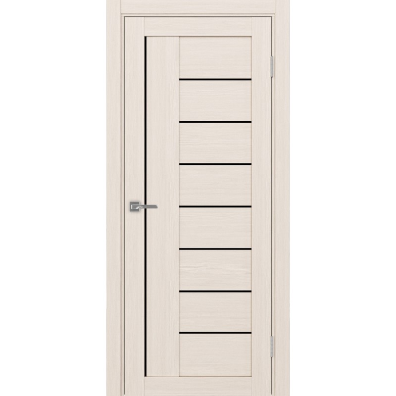 Межкомнатная дверь Турин 524.21, цвет ясень перламутровый, заполнение LACчерный, размер 200*80 см.