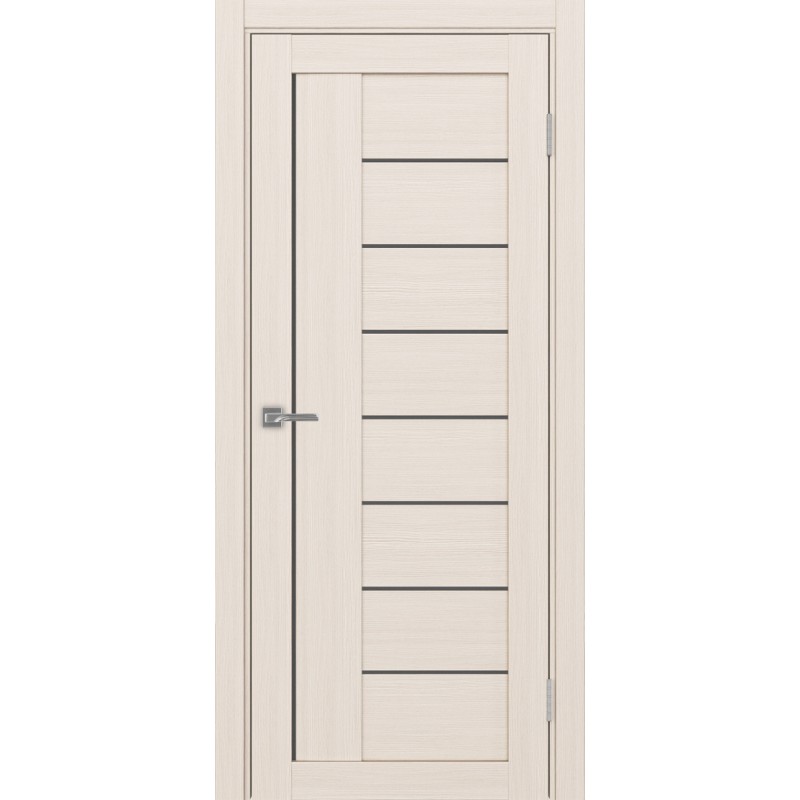 Межкомнатная дверь Турин 524.21, цвет ясень перламутровый, заполнение Графит матовое, размер 200*80 см.