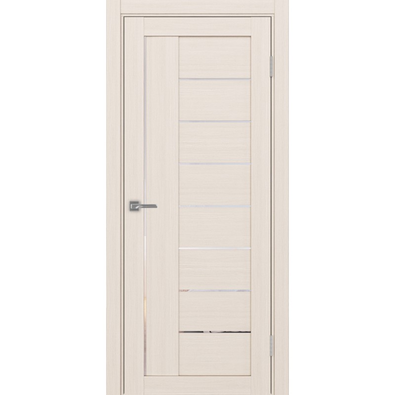 Межкомнатная дверь Турин 524.21, цвет ясень перламутровый, заполнение Прозрачное, размер 200*80 см.