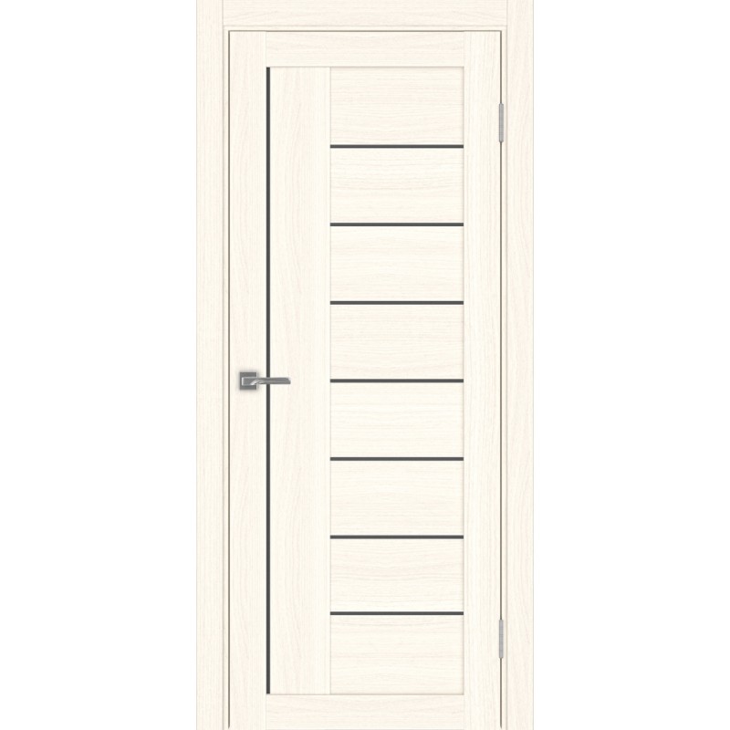 Межкомнатная дверь Турин 524.21, цвет ясень светлый, заполнение Графит матовое, размер 200*80 см.