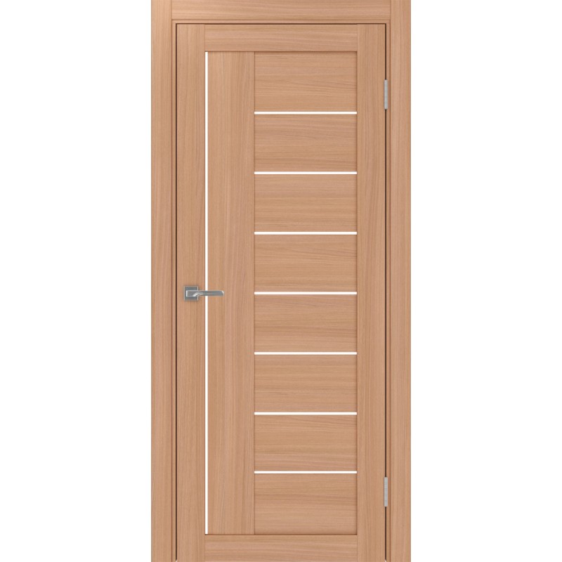 Межкомнатная дверь Турин 524.21, цвет ясень тёмный, заполнение LACбелый, размер 200*80 см.