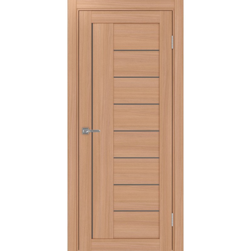 Межкомнатная дверь Турин 524.21, цвет ясень тёмный, заполнение Бронза матовое, размер 200*80 см.