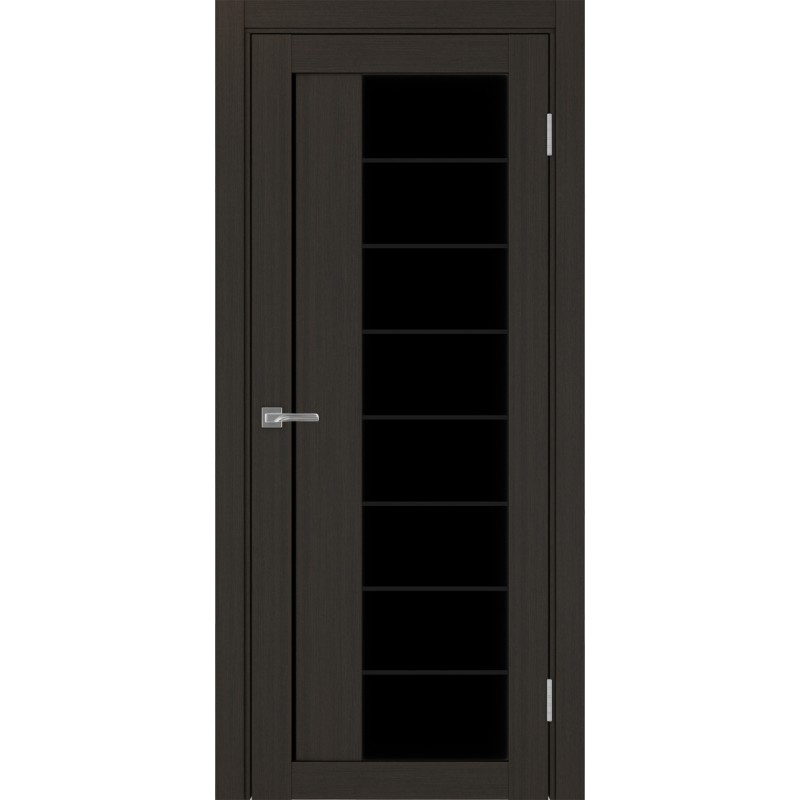 Межкомнатная дверь Турин 524.22 АСС молдинг SB, цвет венге FL, заполнение LACчерный, размер 200*80 см.