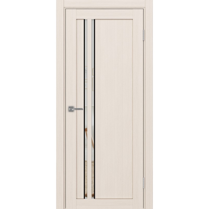 Межкомнатная дверь Турин 525.121 АПС молдинг SB, цвет ясень перламутровый, заполнение Зеркало, размер 200*80 см.