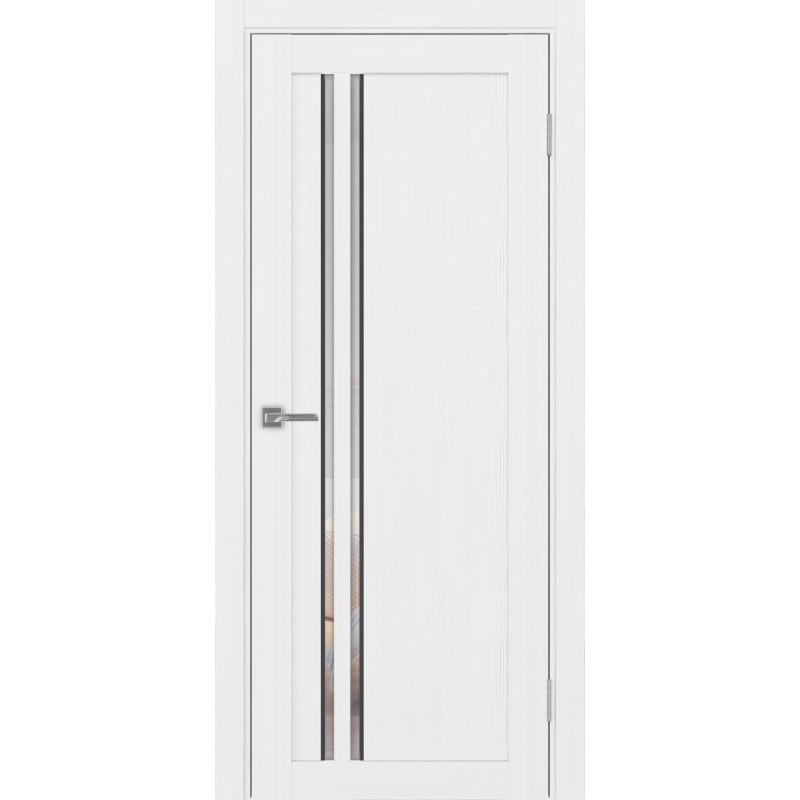 Межкомнатная дверь Турин 525.121 АПС молдинг SB, цвет белый лёд, заполнение Прозрачное, размер 200*80 см.