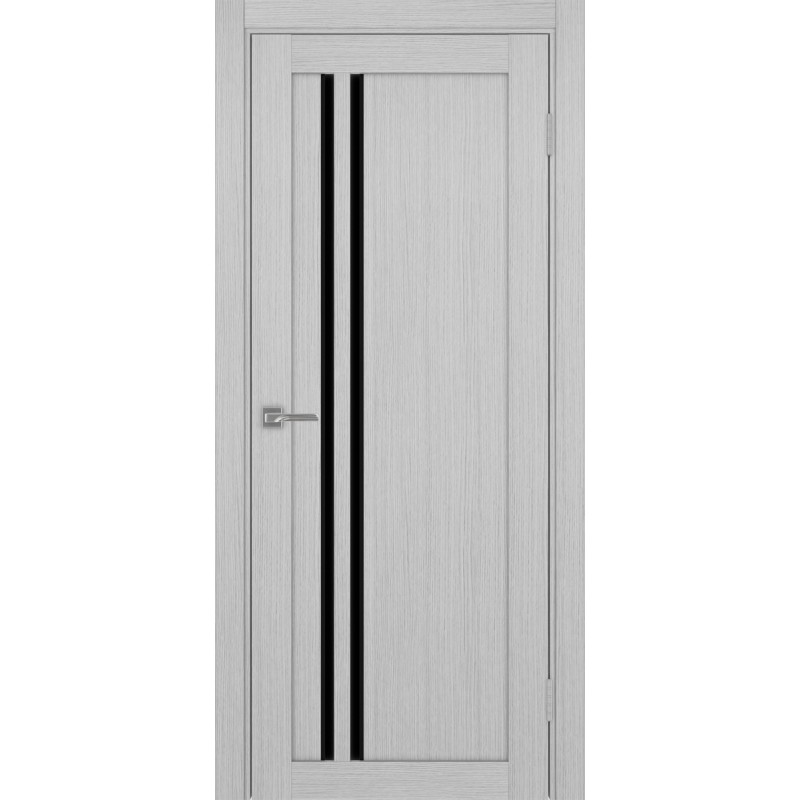 Межкомнатная дверь Турин 525.121 АПС молдинг SB, цвет дуб серый FL, заполнение LACчерный, размер 200*80 см.
