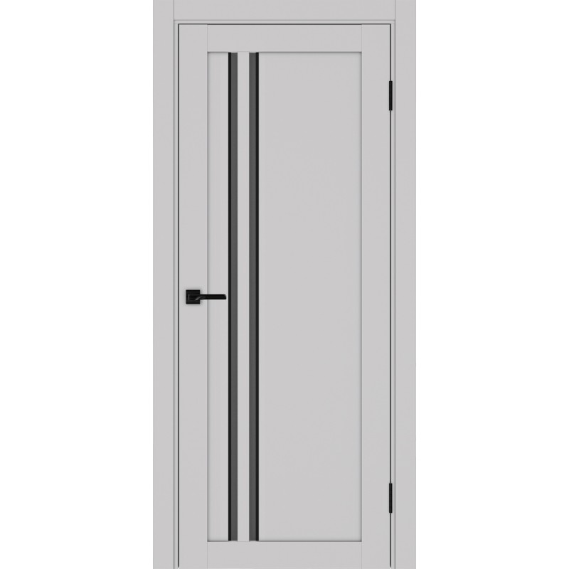Межкомнатная дверь Турин 525.121 АПС молдинг SB, цвет пепельный, заполнение Графит матовое, размер 200*80 см.