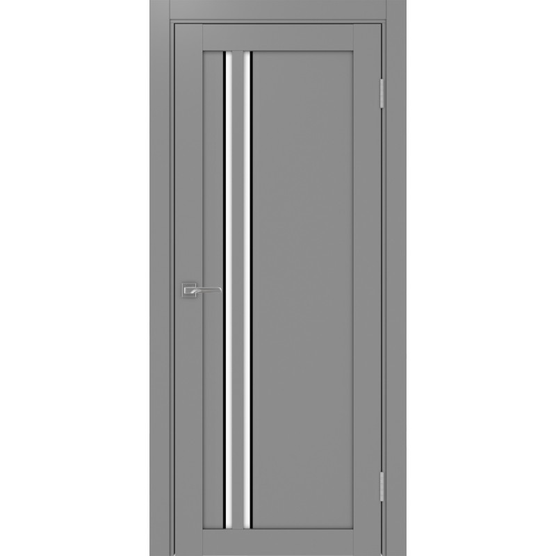 Межкомнатная дверь Турин 525.121 АПС молдинг SB, цвет серый, заполнение LACбелый, размер 200*80 см.