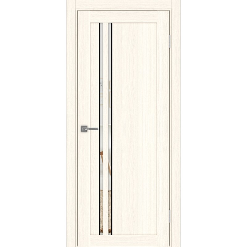 Межкомнатная дверь Турин 525.121 АПС молдинг SB, цвет ясень светлый, заполнение Зеркало, размер 200*80 см.