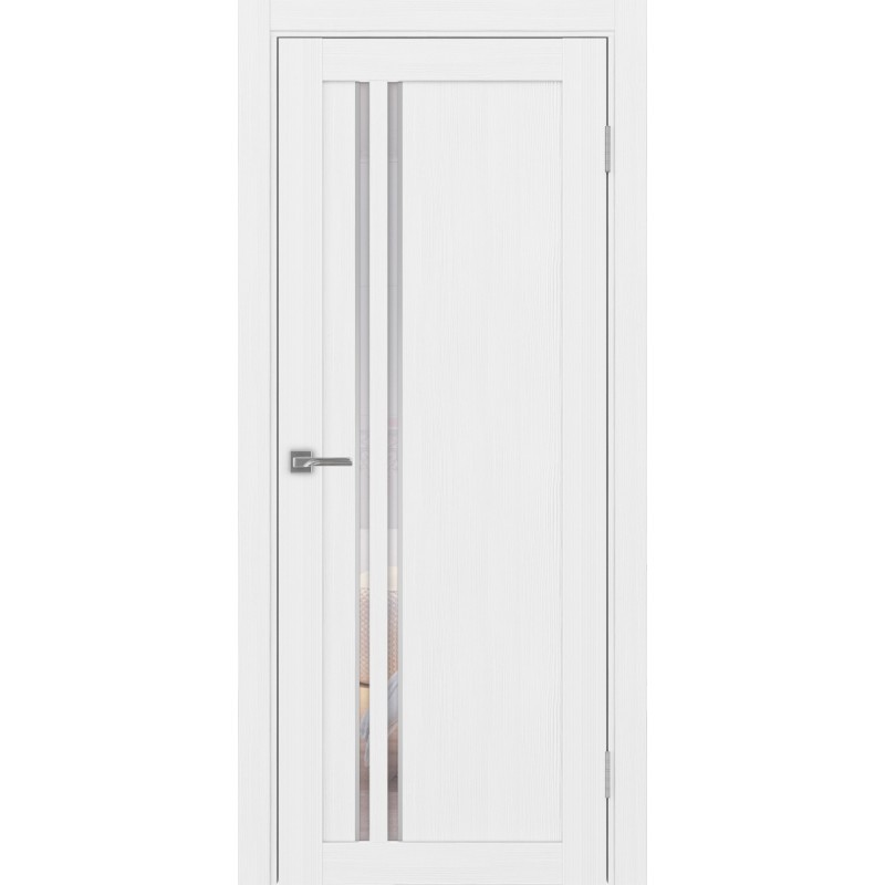 Межкомнатная дверь Турин 525.121 АПС молдинг SC, цвет белый лёд, заполнение Прозрачное, размер 200*80 см.