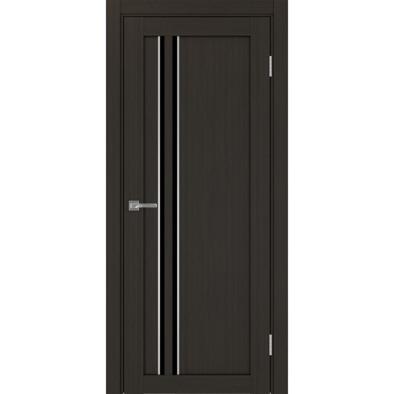 Межкомнатная дверь Турин 525.121 АПС молдинг SC, цвет венге FL, заполнение LACчерный, размер 200*80 см.