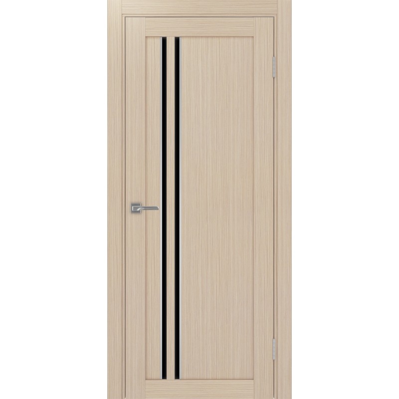 Межкомнатная дверь Турин 525.121 АПС молдинг SC, цвет дуб беленый FL, заполнение LACчерный, размер 200*80 см.