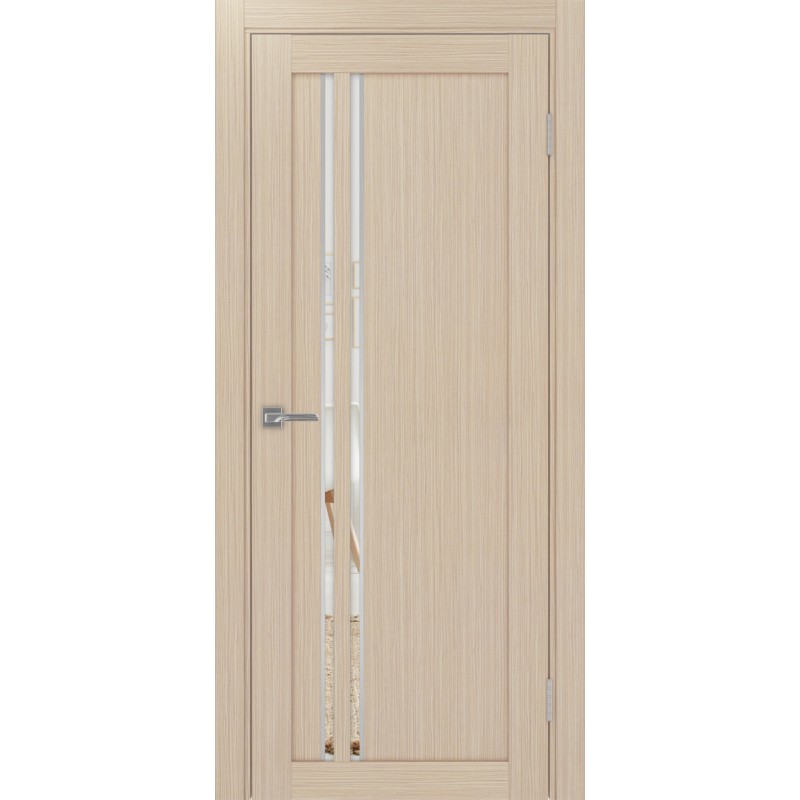 Межкомнатная дверь Турин 525.121 АПС молдинг SC, цвет дуб беленый FL, заполнение Зеркало, размер 200*80 см.