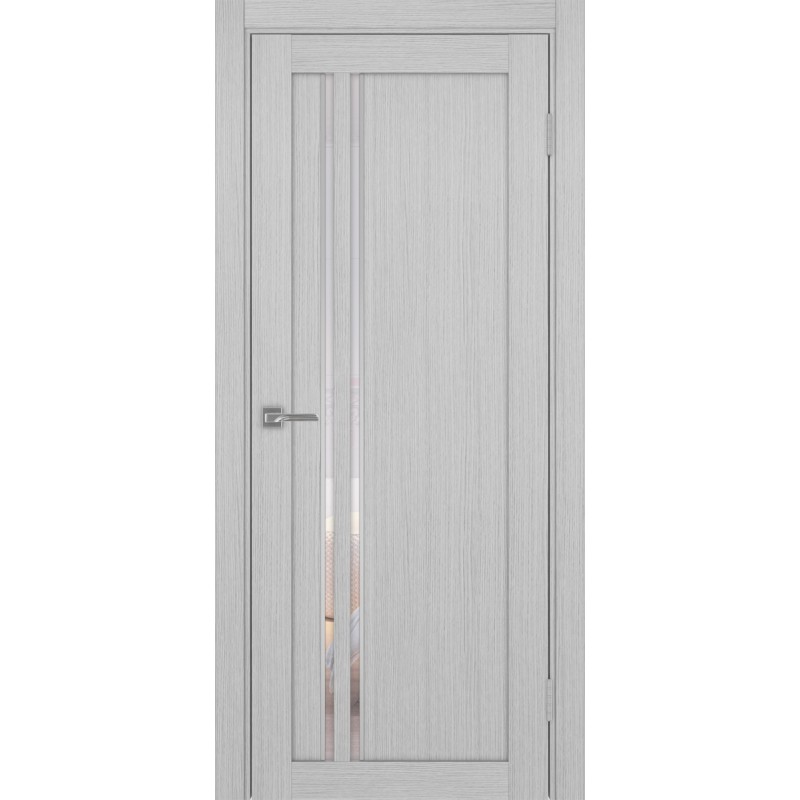 Межкомнатная дверь Турин 525.121 АПС молдинг SC, цвет дуб серый FL, заполнение Прозрачное, размер 200*80 см.