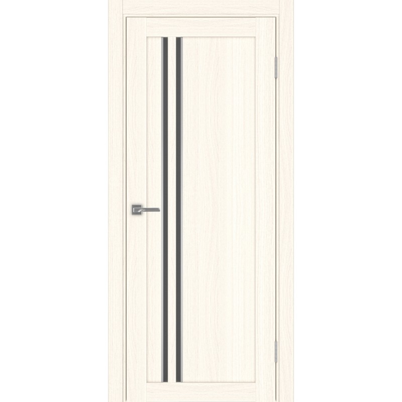 Межкомнатная дверь Турин 525.121 АПС молдинг SC, цвет ясень светлый, заполнение Графит матовое, размер 200*80 см.