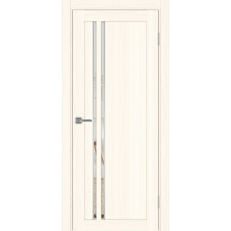 Межкомнатная дверь Турин 525.121 АПС молдинг SC, цвет ясень светлый, заполнение Зеркало, размер 200*80 см.