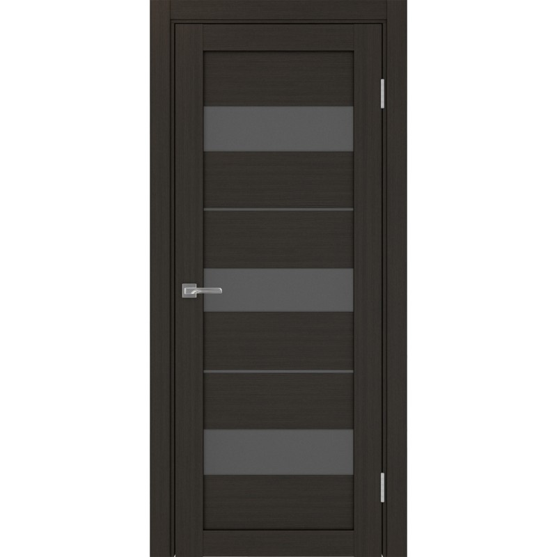 Межкомнатная дверь Турин 526.122, цвет венге FL, заполнение Графит матовое, размер 200*80 см.