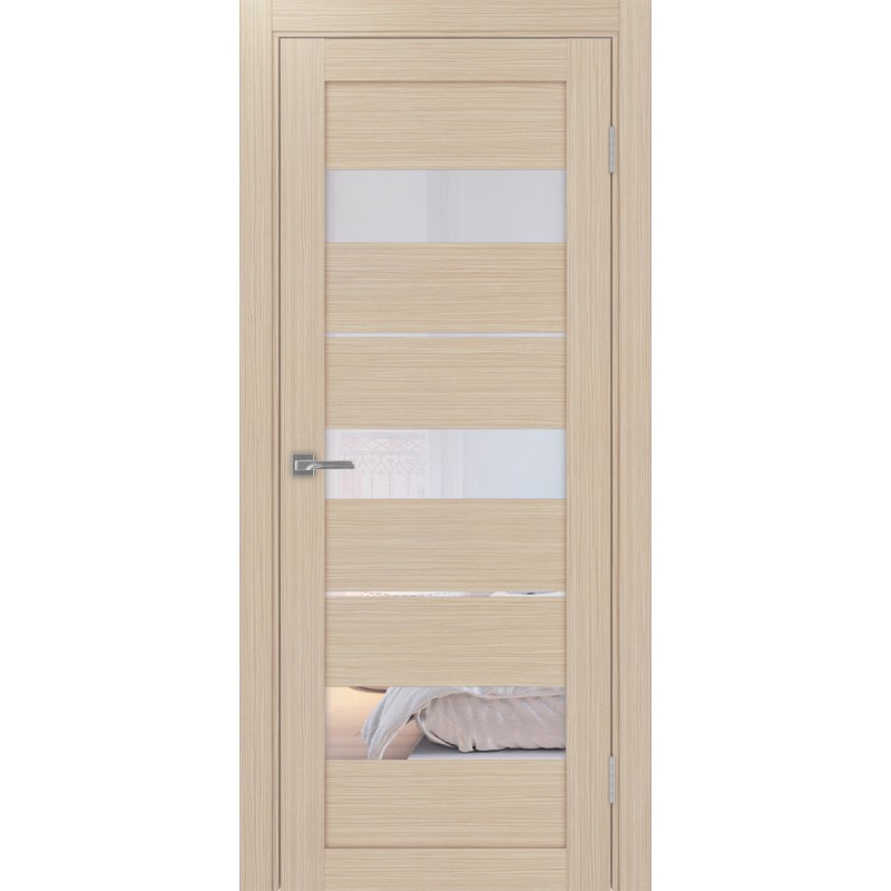 Межкомнатная дверь Турин 526.122, цвет дуб беленый FL, заполнение Прозрачное, размер 200*80 см.