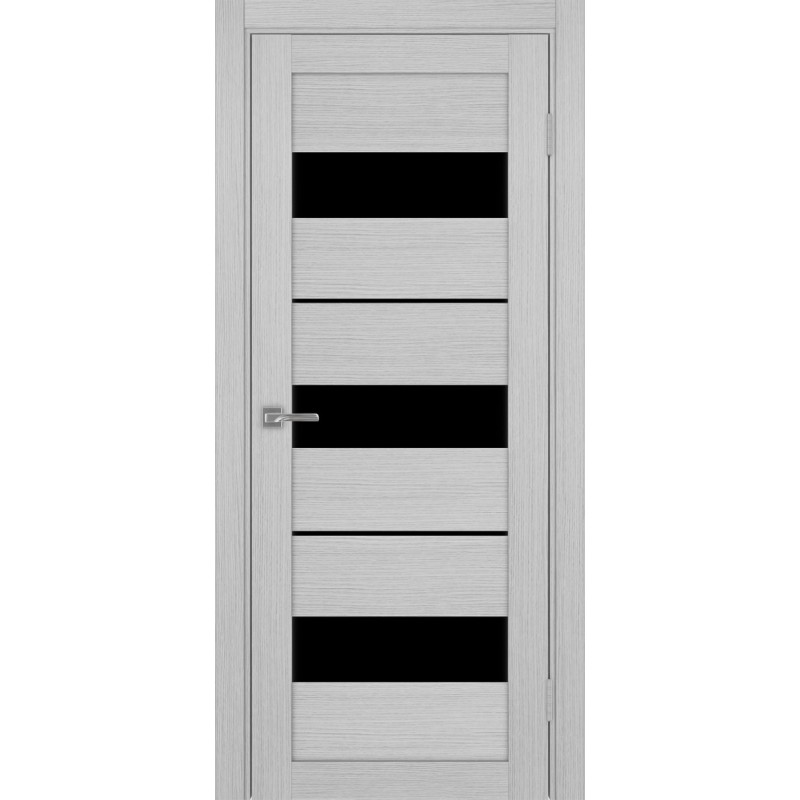 Межкомнатная дверь Турин 526.122, цвет дуб серый FL, заполнение LACчерный, размер 200*80 см.