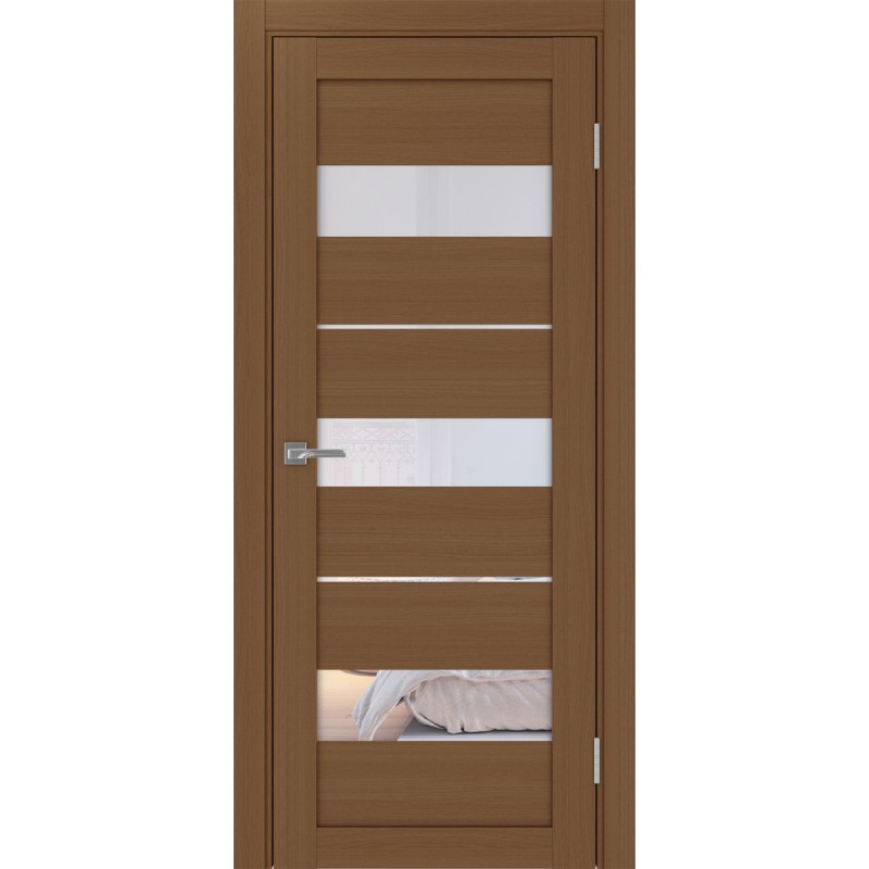 Межкомнатная дверь Турин 526.122, цвет орех NL, заполнение Прозрачное, размер 200*80 см.