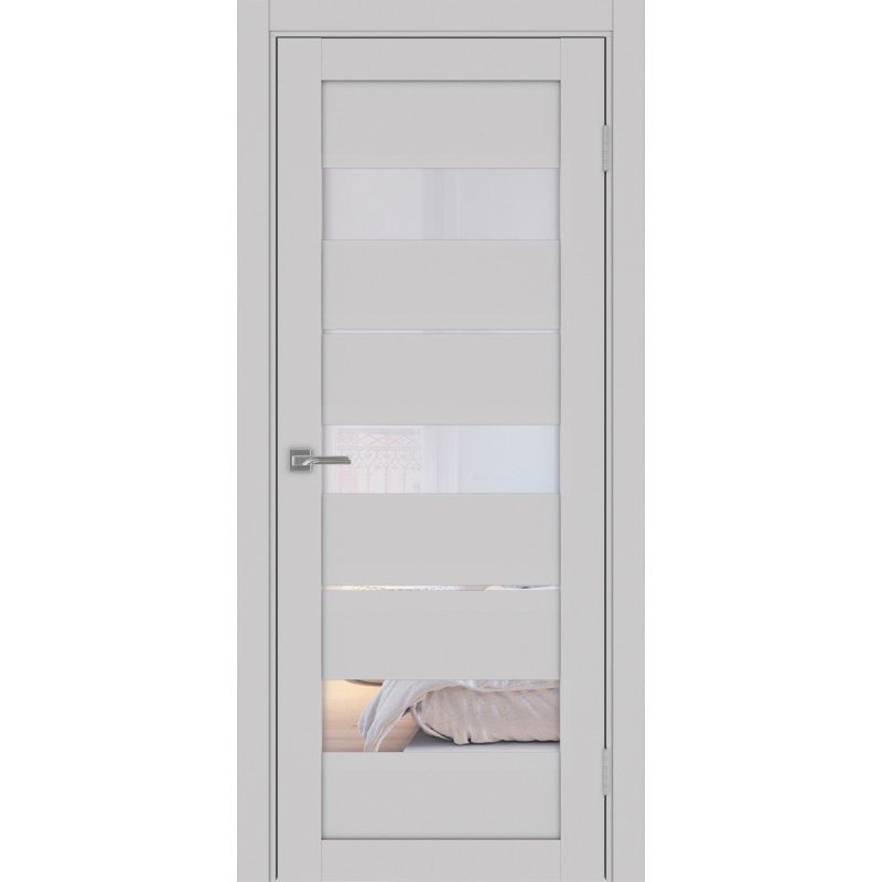 Межкомнатная дверь Турин 526.122, цвет пепельный, заполнение Прозрачное, размер 200*80 см.