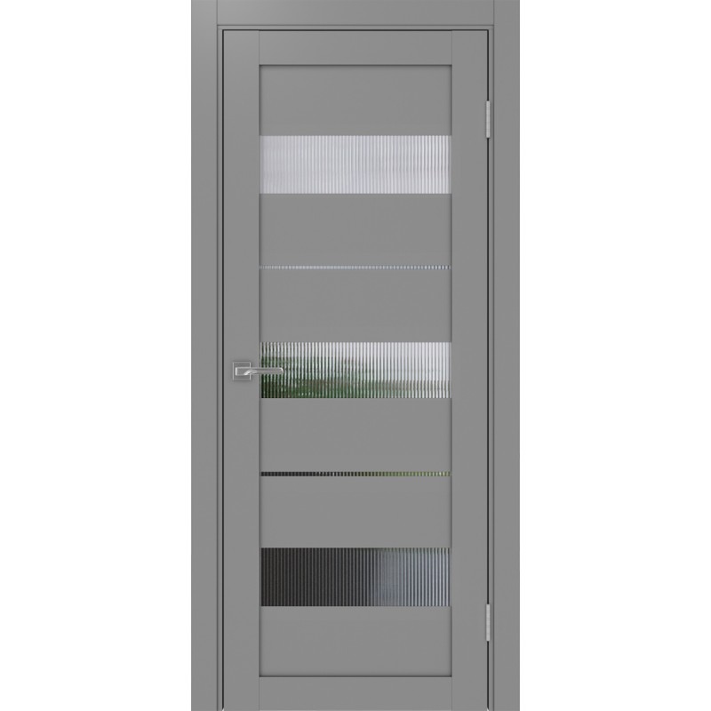 Межкомнатная дверь Турин 526.122, цвет серый, заполнение Мору, размер 200*80 см.