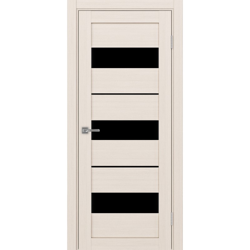 Межкомнатная дверь Турин 526.122, цвет ясень перламутровый, заполнение LACчерный, размер 200*80 см.