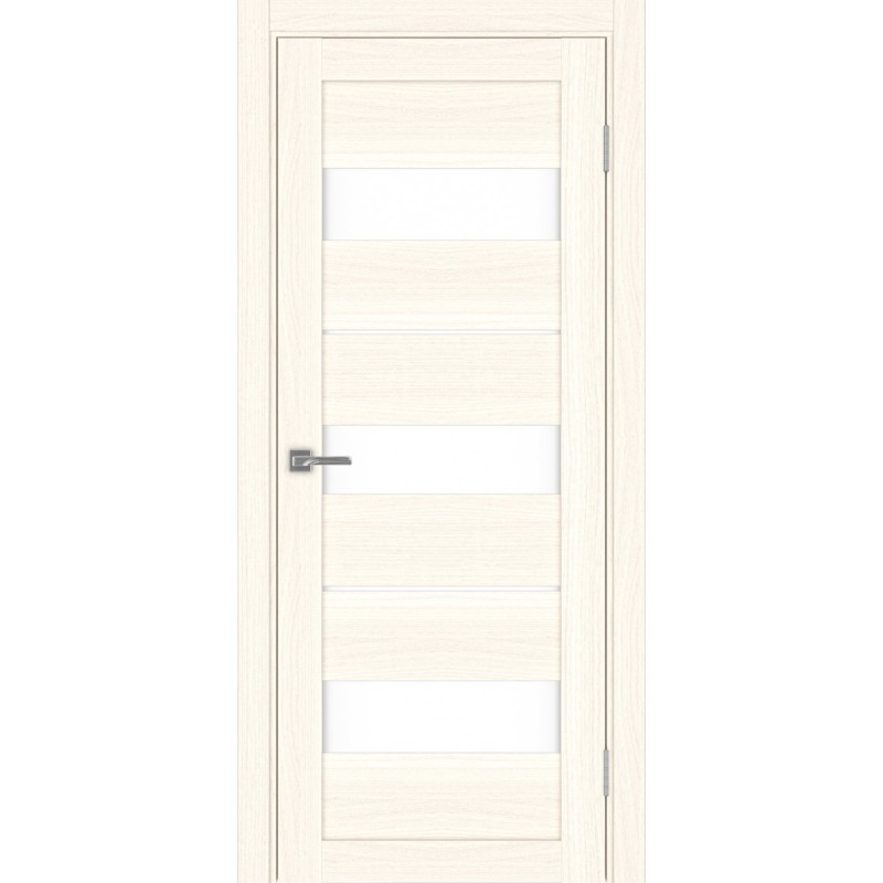 Межкомнатная дверь Турин 526.122, цвет ясень светлый, заполнение LACбелый, размер 200*80 см.