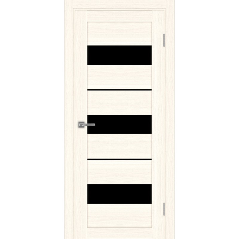 Межкомнатная дверь Турин 526.122, цвет ясень светлый, заполнение LACчерный, размер 200*80 см.