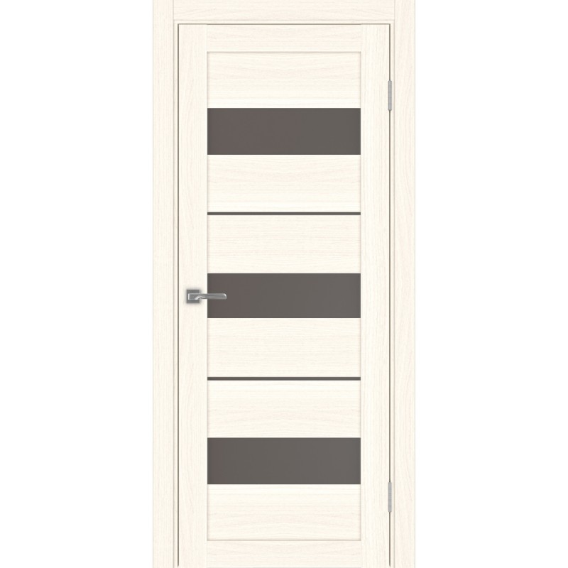 Межкомнатная дверь Турин 526.122, цвет ясень светлый, заполнение Бронза матовое, размер 200*80 см.