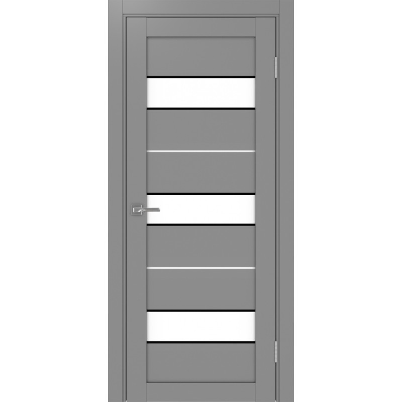 Межкомнатная дверь Турин 526.122 АПП молдинг SB, цвет серый, заполнение LACбелый, размер 200*80 см.