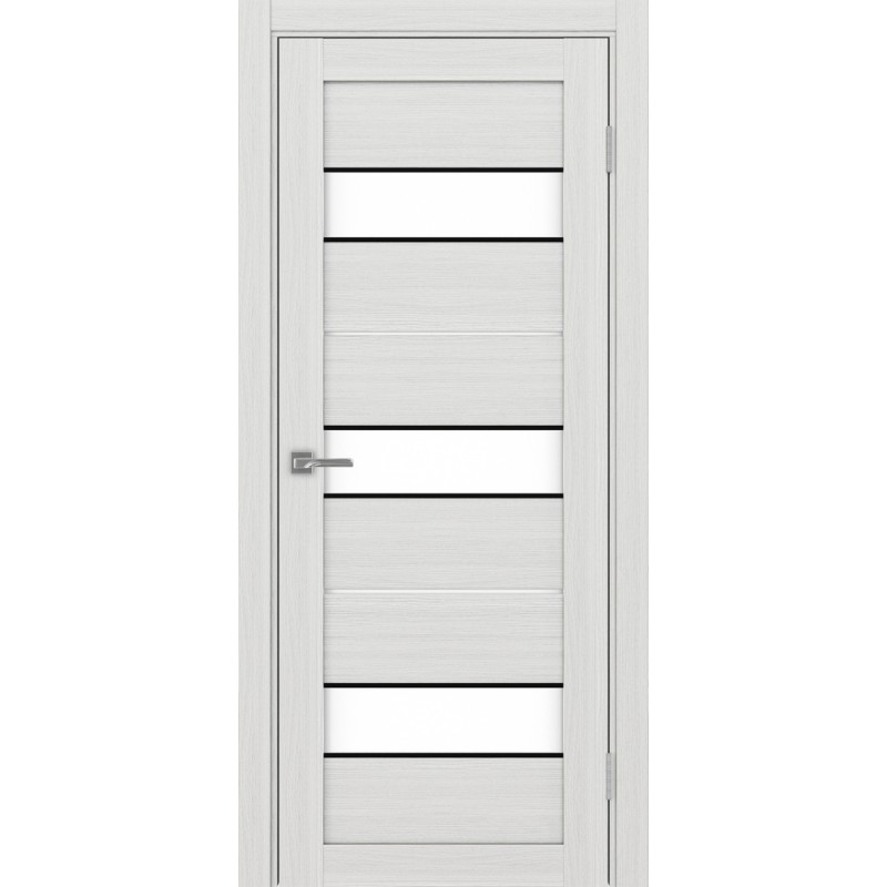 Межкомнатная дверь Турин 526.122 АПП молдинг SB, цвет ясень серебристый, заполнение LACбелый, размер 200*80 см.