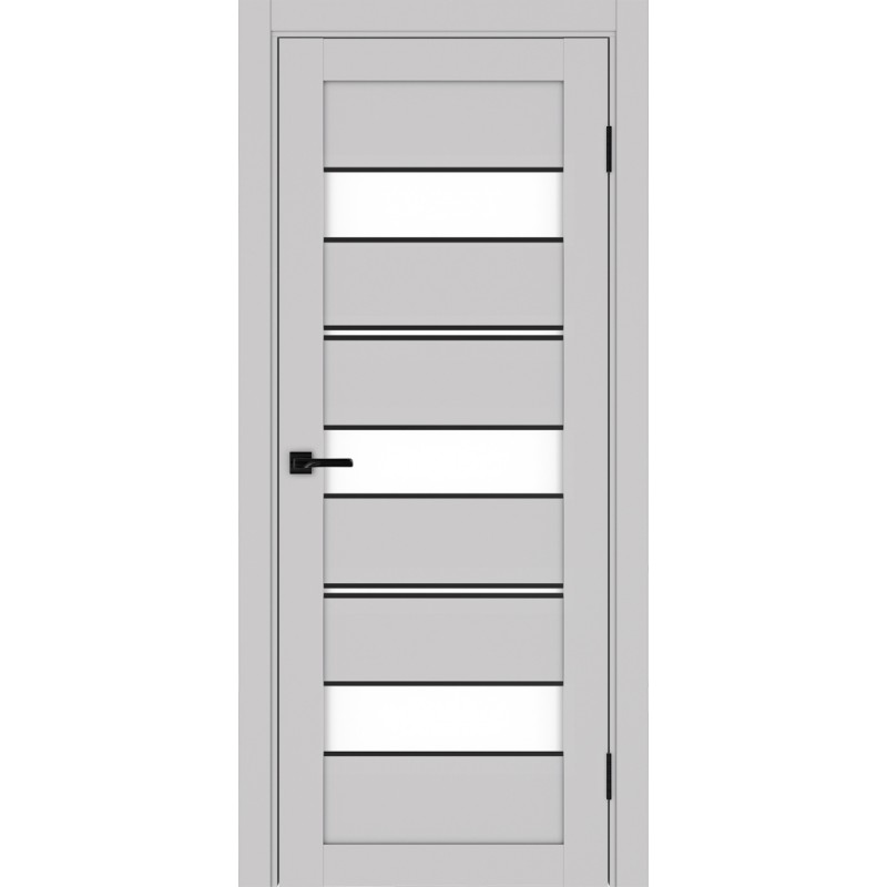 Межкомнатная дверь Турин 526.122 АППmax молдинг SB, цвет пепельный, заполнение LACбелый, размер 200*80 см.