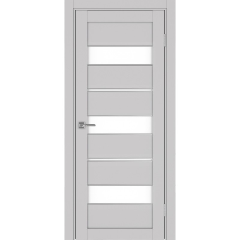 Межкомнатная дверь Турин 526.122 АППmax молдинг SC, цвет пепельный, заполнение LACбелый, размер 200*80 см.