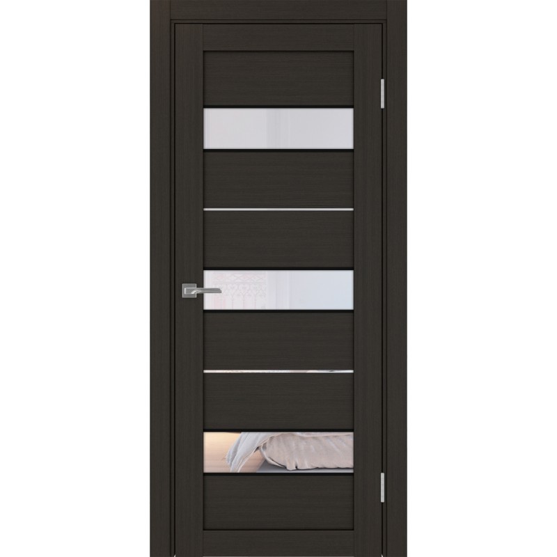 Межкомнатная дверь Турин 526.122 АПС молдинг SB, цвет венге FL, заполнение Прозрачное, размер 200*80 см.