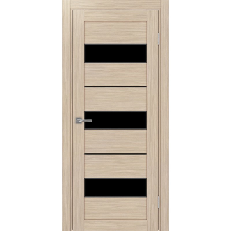 Межкомнатная дверь Турин 526.122 АПС молдинг SB, цвет дуб беленый FL, заполнение LACчерный, размер 200*80 см.