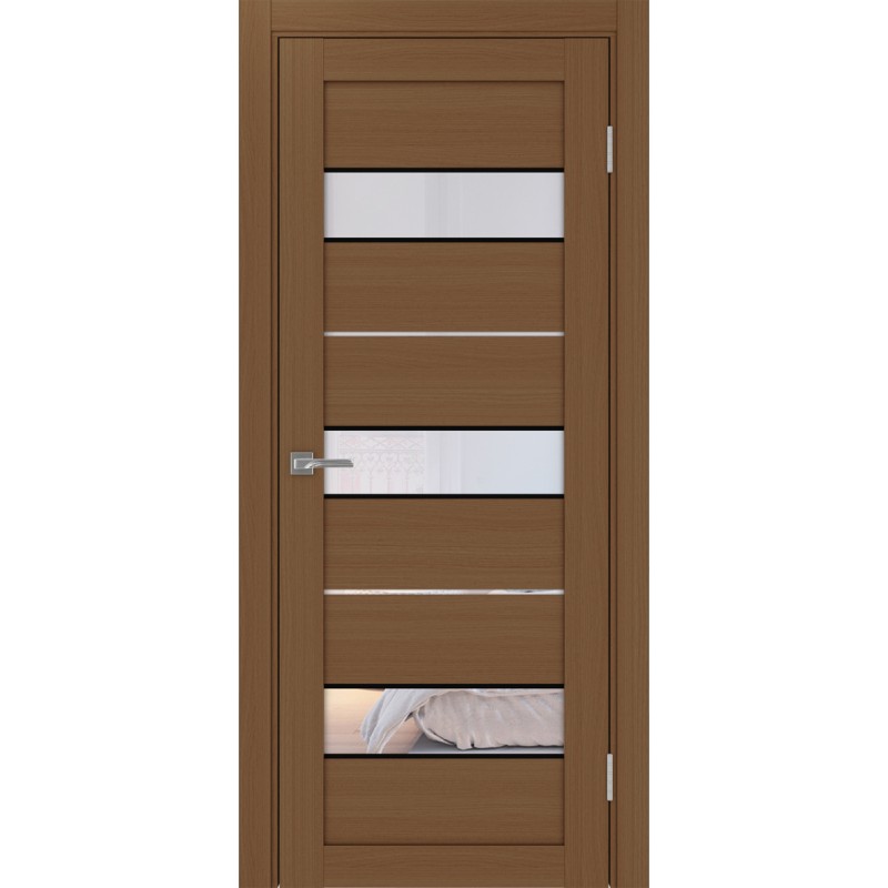 Межкомнатная дверь Турин 526.122 АПС молдинг SB, цвет орех NL, заполнение Прозрачное, размер 200*80 см.